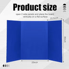Paterr Trifold Poster Board with Storage Bag, Hook and Loop Fabric, Foldable 3 Panel Presentation Board for Science Fair and Exhibitions(Dark Blue,72 x 36 Inch)