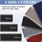 StepRite 4/5 Inch Thick Kitchen Mat Anti Fatigue Mat Kitchen Rugs Kitchen Decor Non-Slip, Stain Resistant, Waterproof Kitchen Mats Desk Mat for Kitchen, Office, Workshop, Black, 17'' x 39''