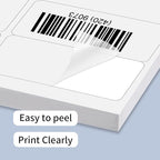 STARLIBOO Transparent Stickers Labels - 2" x 4" Address Labels Mailing Stickers for Laser/Inkjet Printer 8.5"×11"- 20 Sheet