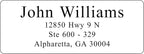 White Address Labels for Business - Personalized Return Address Labels, Custom Mailing Labels, Shipping Stickers for Envelopes and Packages (Serif Font)