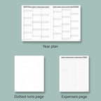 POPRUN Planner 2025-2026, (Large 8.5'' x 10.5'' Hard Cover) Academic Calendar (July 25-June 26) Daily Weekly and Monthly Appointment Book with Hourly Time Slots, Monthly Tabs, 100 GSM - Midnight Green