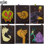 Innovative Designs Disney Villains Journal Notebook, Spiral Bound, 144 Lined Pages, 8 x 7 inches, Light Green, Disney Princess Movie Characters