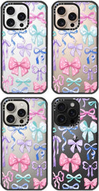 MOSNOVO Case for iPhone 16 Pro, [10ft 4X Military-Grade Drop Protection] Durable & Shockproof Phone Case Cover Design for iPhone 16 Pro - Bows - Clear Black