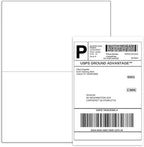 BESTEASY 200 Half Sheet Self Adhesive Shipping Labels, Laser/Ink Jet White Blank Shipping Labels 8.5" x 5.5" Address Labels (100 Sheet Total 200 Labels)