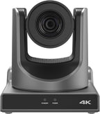 NDI PTZ Camera,4K 20X Optical Camera with IP Live Streaming with Simultaneous 3G-SDI and USB Video Output and Auto-Tracking/Zoom Video/POE/4K Full UHD for Conferences, Church, Teaching