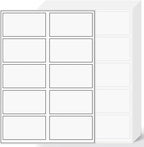 2"x4" Shipping Address Labels, 10-UP Blank Mailing Labels, White Self-Adhesive Customized Stickers for Inkjet and Laser Printer [500 Sheet, 5000 Labels]