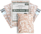 Poly Mailers 10x13 Inch 50 Pack Medium Shipping Bags Strong Thick Mailing Envelopes | Self Sealing Adhesive | Waterproof & Tear Resistant | Small Business Packaging for Clothing - Floral Dusty Pink
