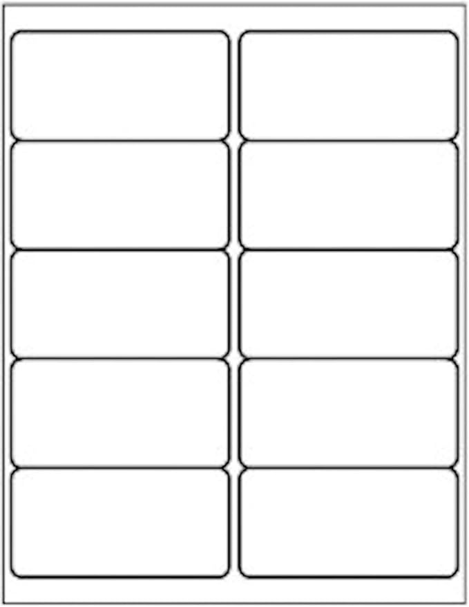 BESTEASY 10-UP Address Labels,/Address Mailing Labels 500 Sheets Shipping Sticker Labels Compatible Laser/Ink Jet Shipping Labels(5000 Labels)