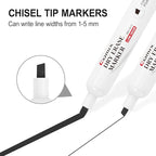 Comix Dry Erase Markers, Chisel Tip Black White Board Markers, 36 Bulk Black Colors Low Odor Markers for Kids Office & School Supplies