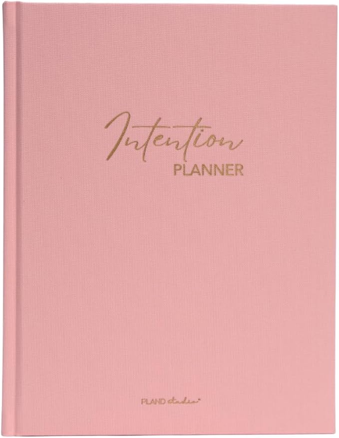 Pland Studio 90-Day Planner – Undated Daily Goal Journal for Women | Blush Rose Hardcover with Habit Tracker, Vision Board, Gratitude & Meal Planner | Self-Care & Productivity Journal Notebook