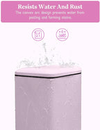 Pink Trash Can, 1.3 Gallon Bathroom Trash Can with Lid, Stainless Steel Pedal Trash Bin Removal Inner Bucket, Small Grabage Can for Bathroom,Bedroom,Home Office