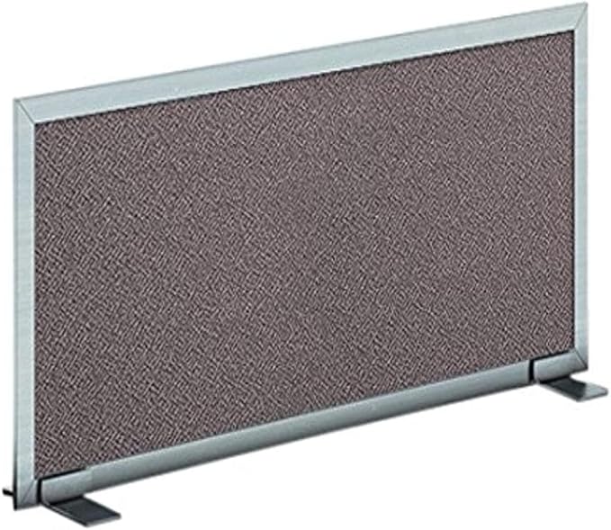 OBEX Acoustical Free Standing Privacy Screen, Cubicle Accessories Desk Privacy Panel, Desk Dividers for Office, Office Furniture Partitions Portable Sound Proof Dividers, 24" x 72", Slate