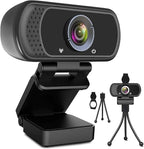 ToLuLu 1080P Webcam with Microphone, HD Webcam Web Camera with Tripod Stand, Widescreen USB Computer Camera, Streaming Mic Web cam for Online Calling/Conferencing,Facetime/YouTube Desktop Laptop PC
