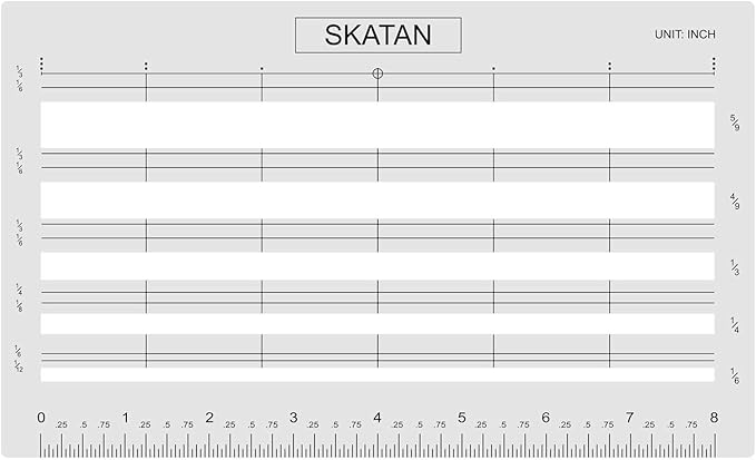 SKATAN Letter Writing and Envelope Addressing Guide, fits a Wide Range of Letter Paper and Envelopes