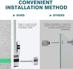 2-in-1 Magnetic Glass White Board 60'' x 48'' Extra Large Splicing Tempered Glass Whiteboard, 4' x 5' Frameless Big Glass Dry Erase White Board for Wall, Office, Home