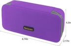 Homecube Pencil Case Large Capacity Storage Oxford Cloth Bag Pouch Marker Stationery Organizer Holder with Zipper for School & Office - 9.06x4.72x2.56 inches Purple