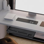 jojofuny 1 Set of Keyboard Tray Under Desk, Keyboard Sliding Tray Under Desk, Keyboard Drawer Slide Tray, Keyboard Shelf, for Home and Office