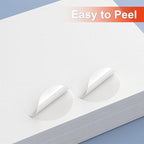 Methdic 2.5" Diameter High Visibility Printable Round Labels，Matte White，360 Customizable Blank Stickers