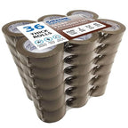 36 ROLLS [UPGRADED] Brown Premium Packing Tape, 65 YARDS, 2.2 mil, Heavy Duty Packaging Tape for Shipping, Moving, Sealing - STRONGER & THICKER