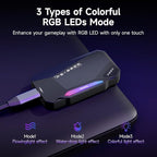 500GB Magnetic Portable SSD,2050MB/s Type-C USB 3.2 Gen 2x2 External SSD,4K ProRes Record and Store,Aluminum alloy,RGB Touch Lighting,External Solid State Drive for iPhone15/16/Android/PC/Mac -PS2200