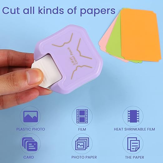 MyArTool 3 in 1 Beauty Shape Corner Punch, 3 Way Corner Paper Punch for Paper Crafts, Laminate, Cardstock, Business Card, DIY Projects, Photo, Card Making and Scrapbooking