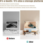 Computer Monitor Stand for Desk,Laptop Stand,Printer Stand,Adjustable and Stackable Height Increasing Storage Rack Suitable for Office, Home, and School Supplies,Black