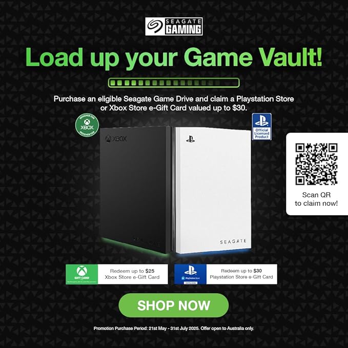 Seagate Game Drive for PlayStation® Consoles 2 TB External Hard Drive - USB 3.2 Gen 1, Officially-Licensed (STLV2000101)