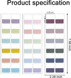 Potanro Sticky Book Tabs 360PCS Notebook Tabs Colorful Book Annotation Tabs Kit Writable Book Tabs Repositionable Color Page Markers Bible Tabs for Office Supplies