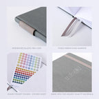 Quarterly Undated Planner - Goal Setting And Weekly Planner, Productivity Tools, Time-Management, Habit Tracker, Gray