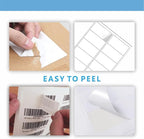 Premium 10 UP 2" x 4" Shipping Labels, 1000 Mailing Labels for Envelopes, Laser/Ink Jet Printer Compatible, White Paper Printable Stickers