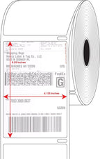 4" x 6" Compatible with Dymo® 4XL Postage Shipping Labels, Compatible with Dymo 1744907 (1 Roll - 220 Labels Per Roll) (12 Pack)