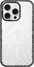 MOSNOVO Magnetic Case for iPhone 16 Pro, 10ft Military-Grade Protection, Compatible with Magsafe, Shockproof Phone Case for iPhone 16 Pro - Spider Web - Clear Black