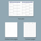 POPRUN Weekly Planner 2025-2026, 7.25'' x 8.5'', 15-Minute Hourly Appointment Book (July 2025-June 2026) with PU Leather Softcover, Monthly Tabs, Inner Pocket - Pacific Green