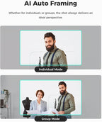 OBSBOT Meet SE 1080P 100FPS Webcam for PC, AI Framing Streaming Camera with 1/2.8" Sensor, Beauty Mode, Gesture Control, Staggered HDR, Web Camera for Desktop Computer, Laptop, Meeting. (Aurora Green)