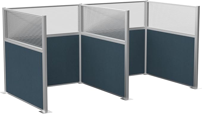 Versare Hush Panel Cubicle Kit | Workstation Partition Walls | Sound Dampening Cubicle Walls | Partitions for Desks