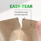 Eco-Friendly Kraft Paper Tape, Biodegradable Kraft Paper Tape, Recyclable Writable Packing Tape, Non-Coated Surface for Masking, Sealing, and Packaging Use, 2inch x 60yards, 36Rolls