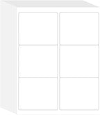 L LIKED 3-1/3" x 4" 600 Labels, Printable White Sticker Labels, Laser/Inkjet Printing - Matte, 100 Sheets