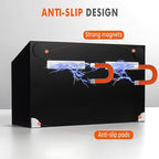 BEYGORM Magnetic Dry Erase Marker Holder for Whiteboard,Non-slip Acrylic Magnet Pen Holder for Fridge Refrigerator,Locker Organizer for Work,Locker Accessories,Pencil Cup for Desk(Black)