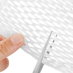 JAPCHET 15 In x 164 Ft White Honeycomb Packing Paper, Honeycomb Paper with Sticker Labels and 10 m Rope Honeycomb Wrap Roll for Packaging and Shipping