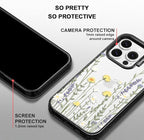 MOSNOVO Case for iPhone 14 Pro, [10ft 4X Military-Grade Drop Protection] Durable & Shockproof Phone Case Cover Design for iPhone 14 Pro - Wild Meadow - Clear Black