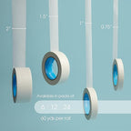 Spartan Industrial - 2" X 60 yd Wide Masking Tape for Painting, Drafting, Labeling, and More - 12 Home and Office Tape Rolls, 5.5 Mil