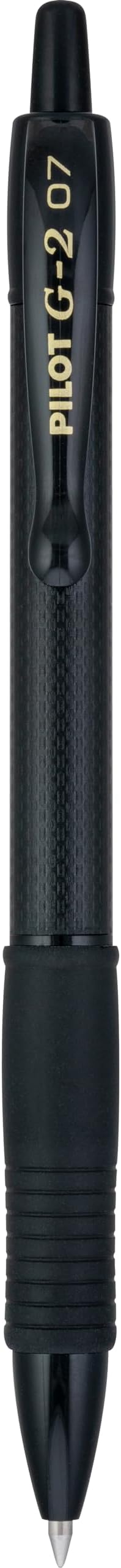 Pilot, G2 Edge Premium Gel Roller Pens, Fine Point 0.7 mm, Black, Pack of 12