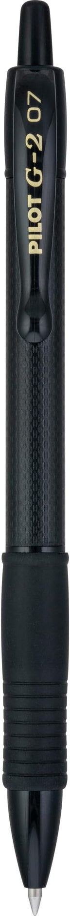 Pilot, G2 Edge Premium Gel Roller Pens, Fine Point 0.7 mm, Black, Pack of 12