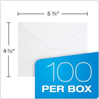 Columbian Invitation Envelopes, A2, 4-3/8 x 5-3/4 Inches, White, 100 Per Box (CO198)