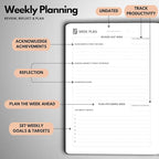 Undated Daily Planner – 3-Month A5 Productivity Organizer with Full Page Per Day, Hourly Schedule, Goal Setting, Habit Tracker, Weekly & Monthly Pages – Hardcover Time Management Notebook (Rose Gold)