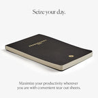 Intelligent Change 3-Month Productivity Planner Sheets and Tools for Time-Management and Mindfulness, Tear-Out To-Do List, A5 Undated Sheets, Black