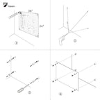 TOWON Tempered Glass Calendar Dry Erase Board for Wall, 3' x 2' Magnetic Whiteboard Calendar Planner for Office, Home, School Supplies, White, 36 x 24 Inches