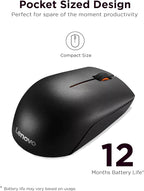 Lenovo 300 Wireless Mouse – Computer Mouse for PC, Laptop with Windows – Ambidextrous Design – 2.4 GHz Nano USB Receiver – 12 Month Battery Life