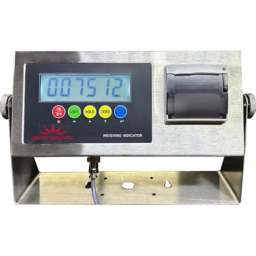 Liberty LS-7512-SS-P Stainless Steel Non-NTEP Indicator with Built-in Printer