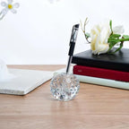 Crystal Glass Pen Holder Honeycomb Desk Accessory Fountain Pen Office Supplies Party & Gift Idea Home Decor (HONEYCOMB)